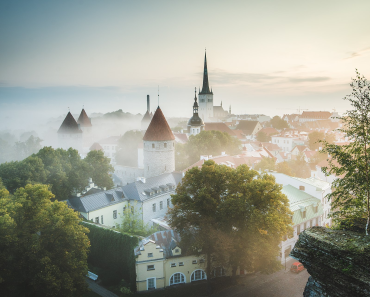 Tallinn's Old Town on a September morning.